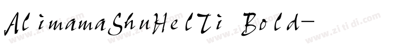 AlimamaShuHelTi Bold字体转换